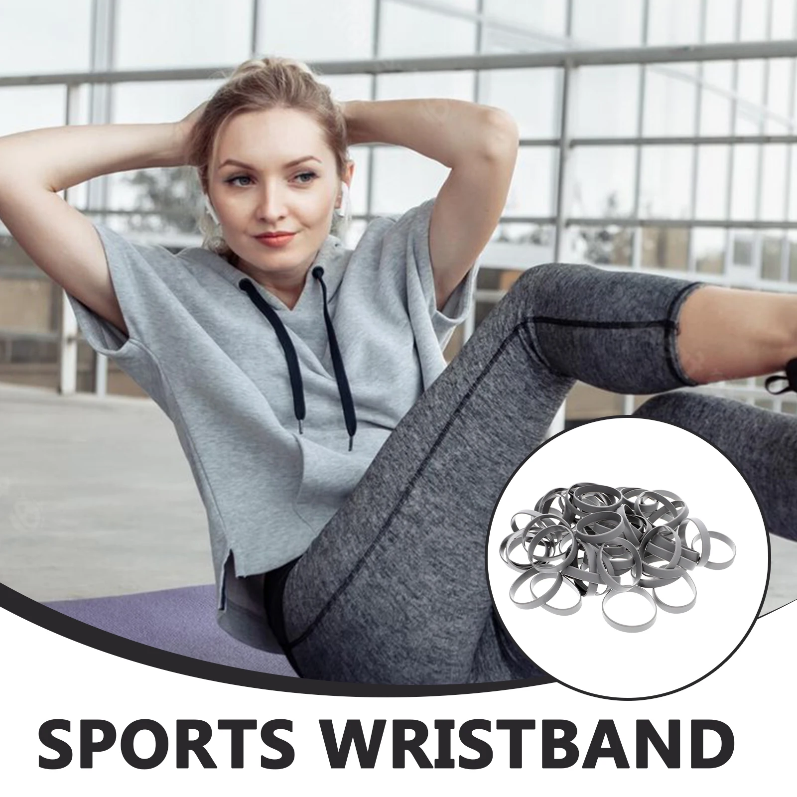 50 Pcs Silicone Bracelets Stretchable Wristbands for Party Decorative Straps Grey Child Reusable Longtime Elastic Fitness
50 Pcs Silicone Bracelets Stretchable Wristbands for Party Decorative Straps Grey Child Reusable Longtime Elastic Fitness