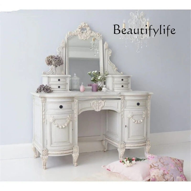 French Entry Lux Wood Carved Dresser Makeup Table Bedroom American Style decoración hogar
French Entry Lux Wood Carved Dresser Makeup Table Bedroom American Style decoración hogar