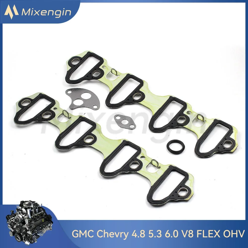 Engine Intake Manifold Gasket Set fit 4.8 5.3 6.0 V8 FLEX OHV Naturally Aspirated For Chevrolet GMC 4.8L 5.3L 6.0L OEM MS98016T
Engine Intake Manifold Gasket Set fit 4.8 5.3 6.0 V8 FLEX OHV Naturally Aspirated For Chevrolet GMC 4.8L 5.3L 6.0L OEM MS98016T