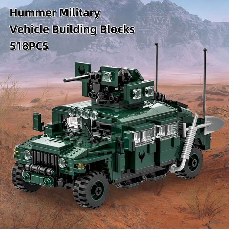518 шт. WW2 военный транспортный автомобиль Hummer строительные блоки мелкие частицы собрать кирпичи развивающие игрушки для мальчиков 4513
518 шт. WW2 военный транспортный автомобиль Hummer строительные блоки мелкие частицы собрать кирпичи развивающие игрушки для мальчиков 4513