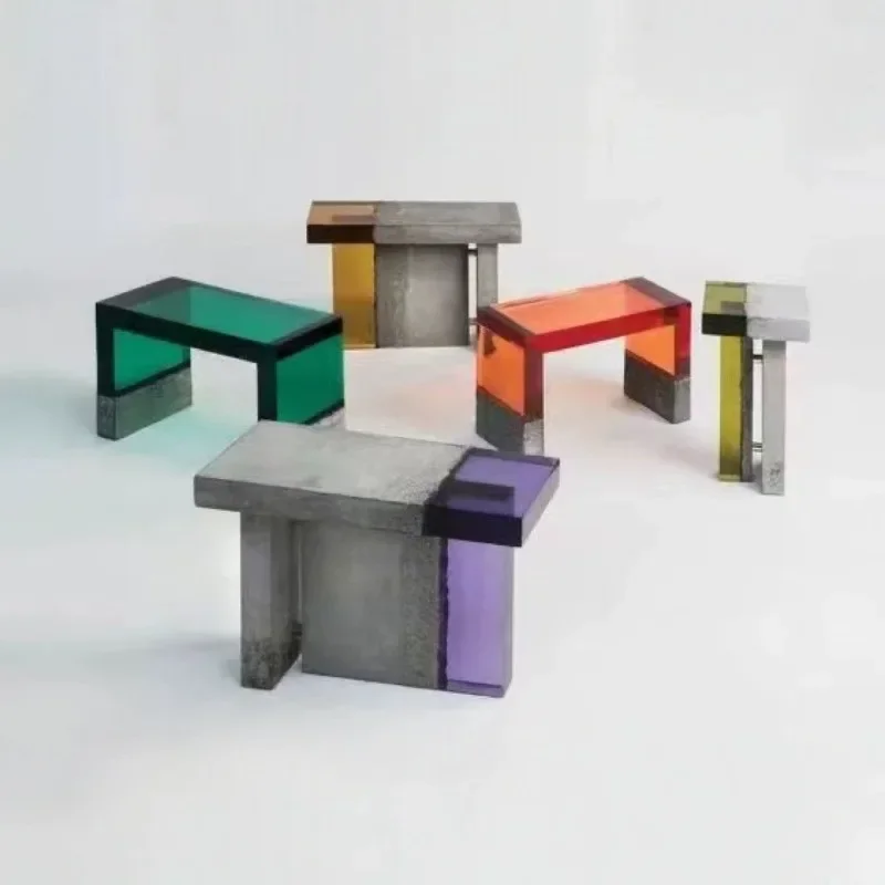 Design display table coffee table acrylic cement stool splicing table home
Design display table coffee table acrylic cement stool splicing table home