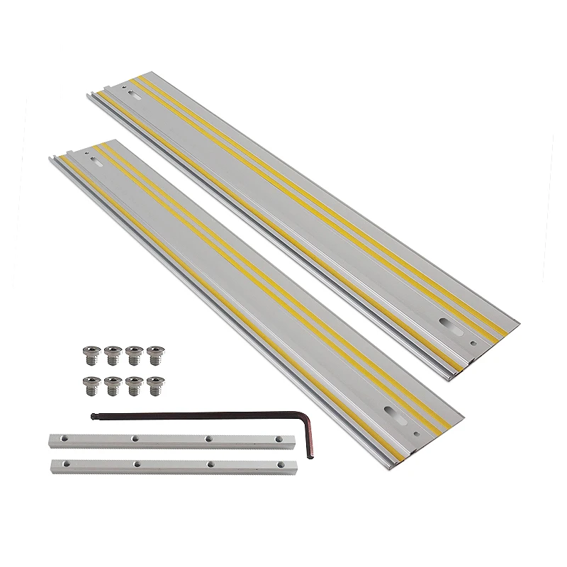 For Circular Saw Track Repeatable Rip Cuts & Optimized Bevel & Straight CutsTrack Saw Guide Rail Aluminum Extruded Guided Rails