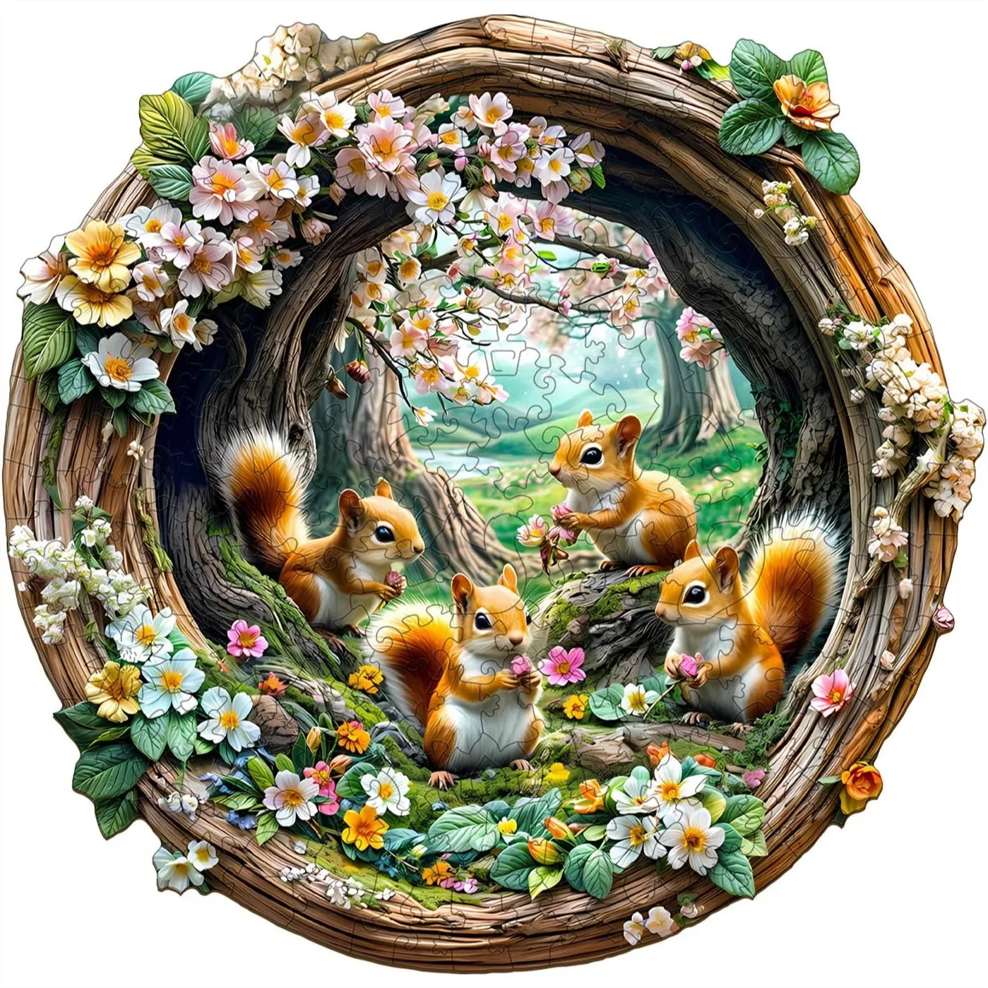 Wooden Puzzles for Adults, 3D Spring Squirrel Shaped Jigsaw Puzzle 200pcs, Unique Creative Gift for Family and Friends
Wooden Puzzles for Adults, 3D Spring Squirrel Shaped Jigsaw Puzzle 200pcs, Unique Creative Gift for Family and Friends