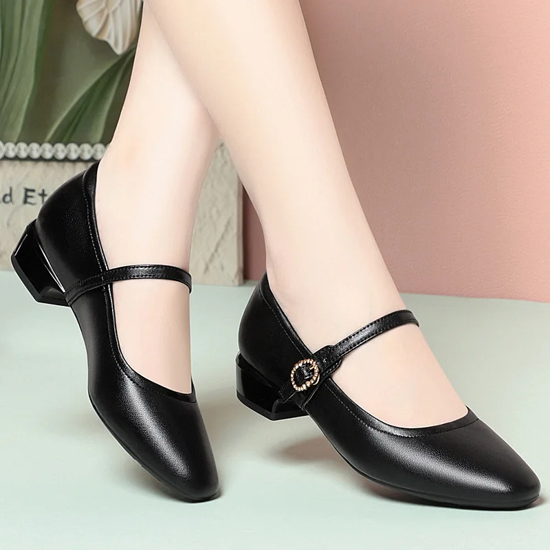 All Match Top Quality Comfortable Breathable Genuine Leather Shoes Mary Janes 2025 Fall Shallow Black Flats Shoes Office Mom
All Match Top Quality Comfortable Breathable Genuine Leather Shoes Mary Janes 2025 Fall Shallow Black Flats Shoes Office Mom