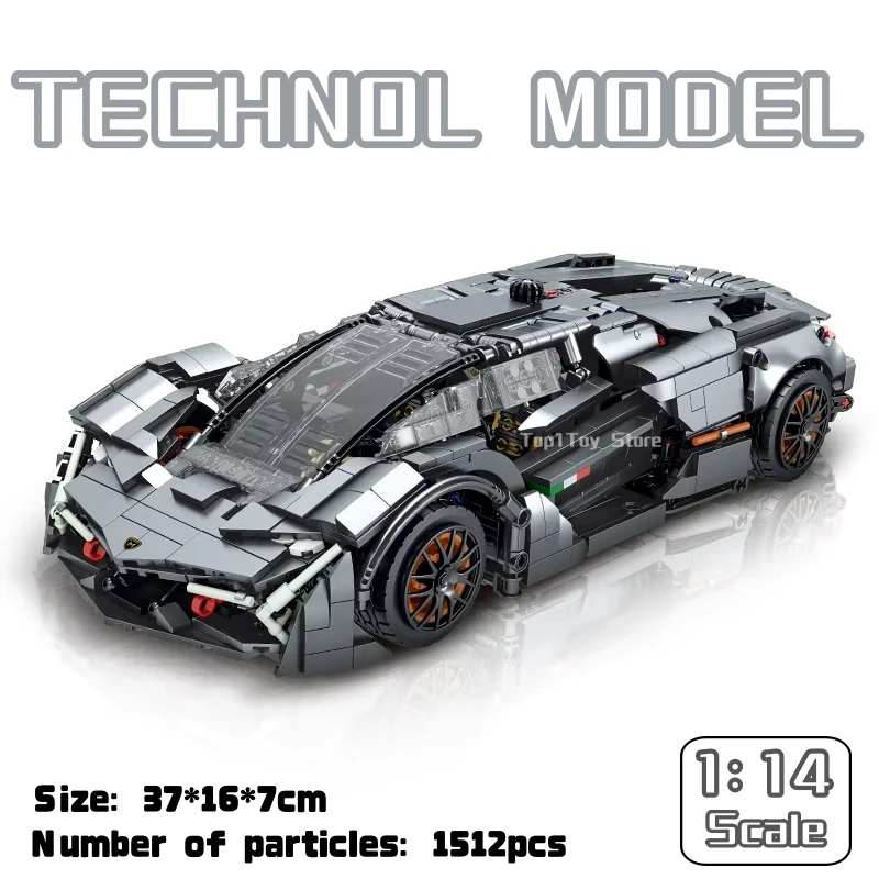 1512 шт., технический скоростной спортивный автомобиль, строительные блоки, городская формула, концепция гоночного автомобиля 1:14, сборная модель, кирпичи, игрушки, подарки для мальчиков
1512 шт., технический скоростной спортивный автомобиль, строительные блоки, городская формула, концепция гоночного автомобиля 1:14, сборная модель, кирпичи, игрушки, подарки для мальчиков