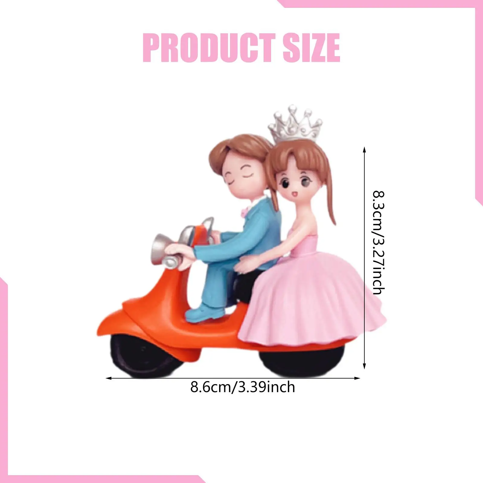 Couple Bride Groom Model, Wedding Cake Topper, Novelty Miniature Figurine, Landscape Wedding Figurine for Garden Decoration
Couple Bride Groom Model, Wedding Cake Topper, Novelty Miniature Figurine, Landscape Wedding Figurine for Garden Decoration