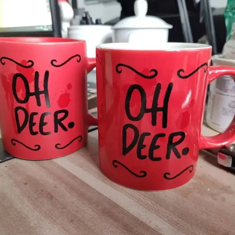 320ML Alastor Mug Vox Mug Oh Deer Mug Ceramic Coffee Water Cup Anime Cartoon Originals Cups Creative Kawaii Fans Birthday Gift
320ML Alastor Mug Vox Mug Oh Deer Mug Ceramic Coffee Water Cup Anime Cartoon Originals Cups Creative Kawaii Fans Birthday Gift