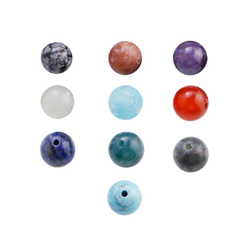 100 Pcs Natural Stone Beads DIY Jewelry Accessories Round Shape Bracelet Necklace H made Craft Set
100 Pcs Natural Stone Beads DIY Jewelry Accessories Round Shape Bracelet Necklace H made Craft Set