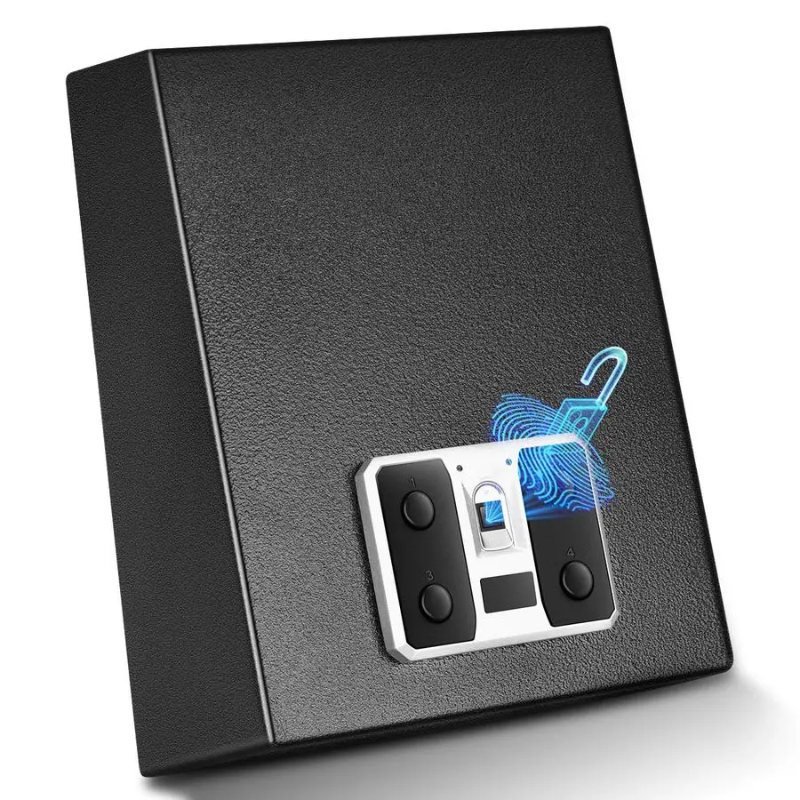 Сейф для пистолета, сейфы для ручного оружия с быстрым доступом, сканером отпечатков пальцев, замком с легким доступом, чехлом для пистолета с автоматической открытой крышкой и настенным креплением
Сейф для пистолета, сейфы для ручного оружия с быстрым доступом, сканером отпечатков пальцев, замком с легким доступом, чехлом для пистолета с автоматической открытой крышкой и настенным креплением