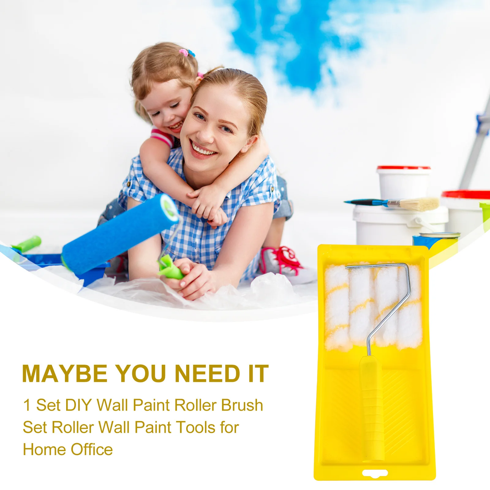 1 set 1 Set Brush Kit Superfine Fiber Wall Painting Tools Lightweight Handle Mini Paint Roller Tray Wall Paint Roller Brush
1 set 1 Set Brush Kit Superfine Fiber Wall Painting Tools Lightweight Handle Mini Paint Roller Tray Wall Paint Roller Brush