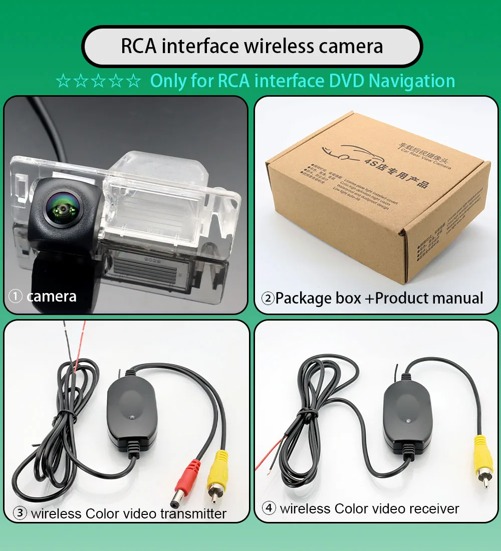 2.4 Ghz Wireless Rear View Fisheye Camera For Chevrolet Aveo MK2 (T300) 2012 2013 2014 2015 2016 HD Color Transmitter Receiver
2.4 Ghz Wireless Rear View Fisheye Camera For Chevrolet Aveo MK2 (T300) 2012 2013 2014 2015 2016 HD Color Transmitter Receiver