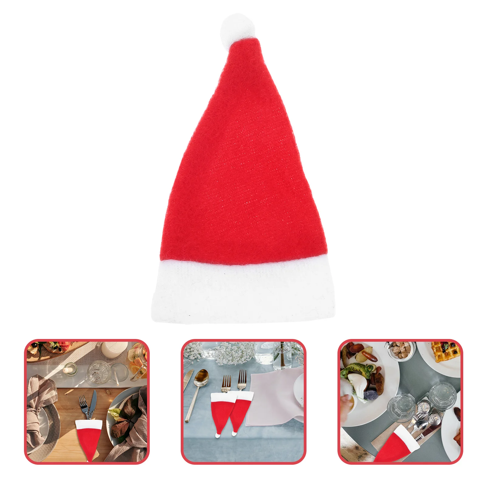 24Pcs Mini Santa Claus Hat Christmas Decorations Winebottle Cover Cutlery Organizer Tableware Covers Party Home Kitchen
24Pcs Mini Santa Claus Hat Christmas Decorations Winebottle Cover Cutlery Organizer Tableware Covers Party Home Kitchen