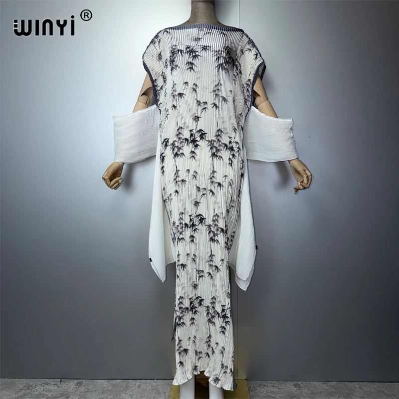 WINYI Retro Pleated Slim Dress for Muslim Women Elastic Beach Cover up Kaftan Abaya Dubai Luxury Long down Holiday Evening Wear
WINYI Retro Pleated Slim Dress for Muslim Women Elastic Beach Cover up Kaftan Abaya Dubai Luxury Long down Holiday Evening Wear