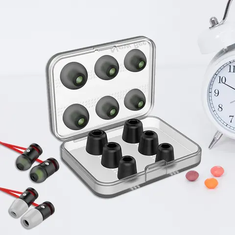 Memory Foam Ear Tips Noise Isolating Ear Buds Pads Cushion Comfortable Replacement for In Earphone Headphones Accessories