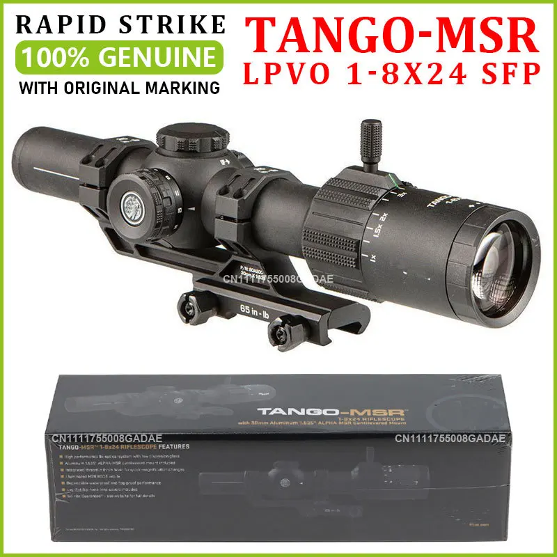 【GENUINE】SG SR TANGO-MSR LPVO 1-8x24MM SFP Rifle Scope Illuminated MSR BDC-8 Reticle w/30MM ALPHA Cantilevered Mount /SOTM81000
【GENUINE】SG SR TANGO-MSR LPVO 1-8x24MM SFP Rifle Scope Illuminated MSR BDC-8 Reticle w/30MM ALPHA Cantilevered Mount /SOTM81000