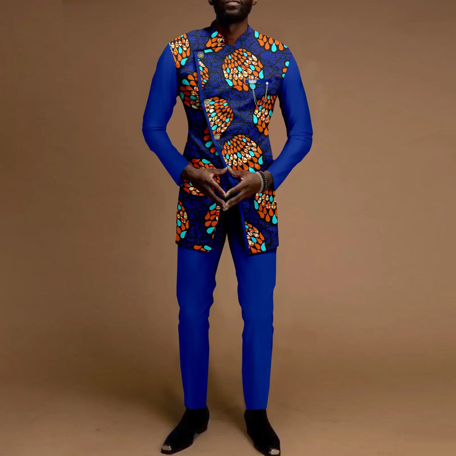 African Suit for Men Dashiki Printed Jacket and Ankara Pants 2 Piece Set Dress Suit Ankara Outwear African Clothes A2116062
African Suit for Men Dashiki Printed Jacket and Ankara Pants 2 Piece Set Dress Suit Ankara Outwear African Clothes A2116062