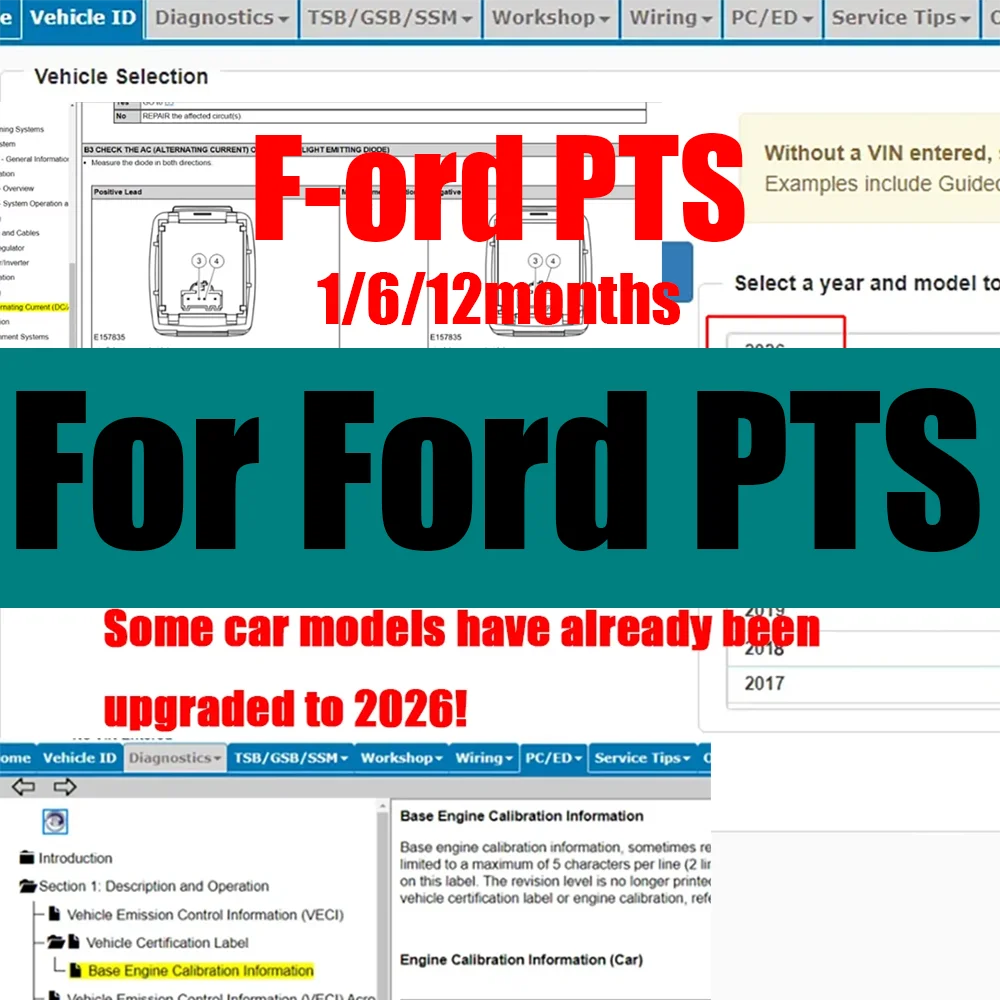 2026 For Ford PTS Online Account for Alldata Manual Wiring Diagram Pats Inquiry New Car Repair Software Support Mobile/PC Login
2026 For Ford PTS Online Account for Alldata Manual Wiring Diagram Pats Inquiry New Car Repair Software Support Mobile/PC Login
