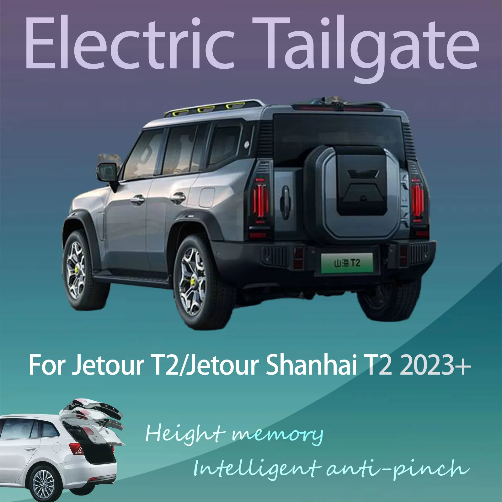 For Jetour T2/Jetour Shanhai T2 23+ Electric Tailgate Hands Free Operation Dual Rod Electric Trunk Suction Intelligent Operation
For Jetour T2/Jetour Shanhai T2 23+ Electric Tailgate Hands Free Operation Dual Rod Electric Trunk Suction Intelligent Operation