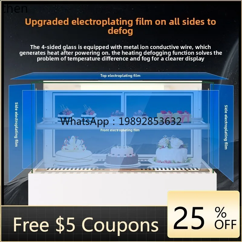 BX Small Dessert Cake Cabinet Commercial Dessert Baking Bread Bar Refrigerated and Fresh Display Cabinet
BX Small Dessert Cake Cabinet Commercial Dessert Baking Bread Bar Refrigerated and Fresh Display Cabinet