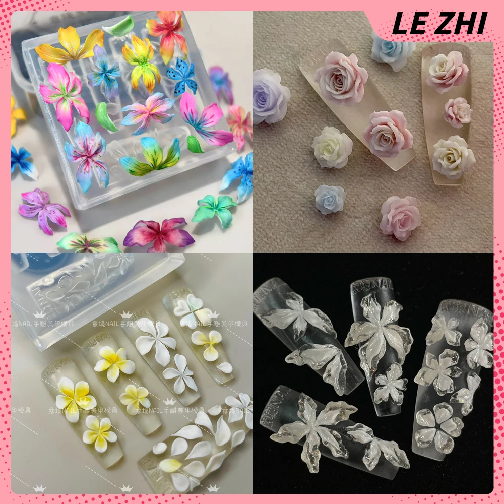 1Pc Flower Series Silicone 3D Acrylic Nail Mold Accessories Lotus Rose Peony Camellia Carnation Nail Art Template Mold Charms
1Pc Flower Series Silicone 3D Acrylic Nail Mold Accessories Lotus Rose Peony Camellia Carnation Nail Art Template Mold Charms