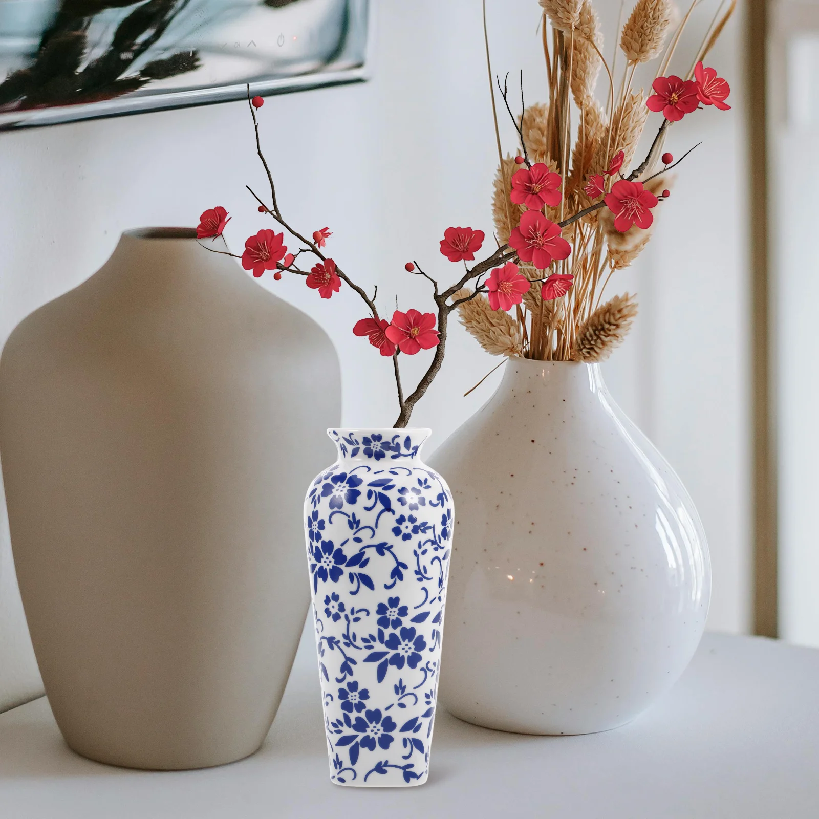 Blue White Vase Retro Chinese Style Ceramic Flower Arrangement China Ceramic Vase Living Room Decor Tall Vases Table
Blue White Vase Retro Chinese Style Ceramic Flower Arrangement China Ceramic Vase Living Room Decor Tall Vases Table