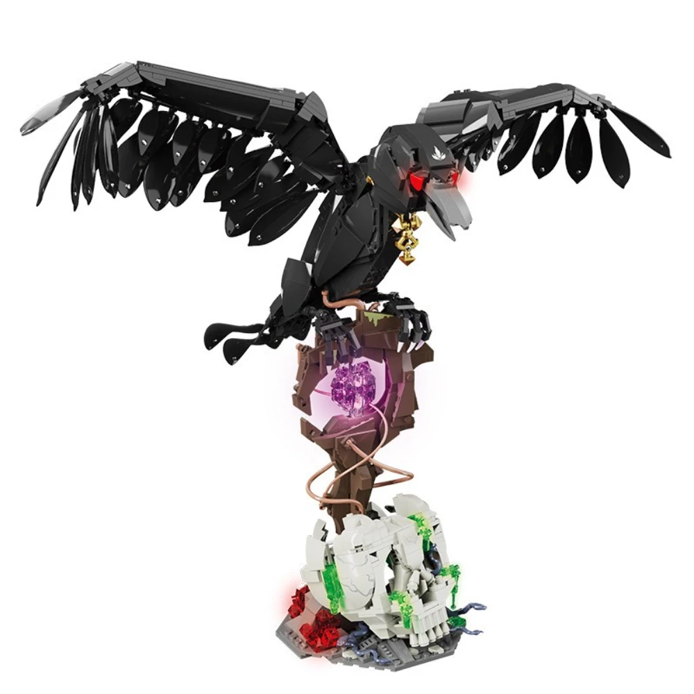 MOC Horror Crow Animal Skull Head Building Blocks Set Mysterious Raven Sculpture Model Toys For Children Halloween Holiday Gifts
MOC Horror Crow Animal Skull Head Building Blocks Set Mysterious Raven Sculpture Model Toys For Children Halloween Holiday Gifts