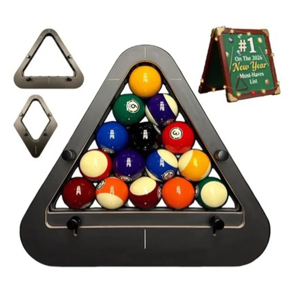 Wooden Billiards Pool Rack Adjustable 9-BALL PRO Billiard Triangle Stand Eliminates Gaps Triangle/Diamond Billiards Stand System
Wooden Billiards Pool Rack Adjustable 9-BALL PRO Billiard Triangle Stand Eliminates Gaps Triangle/Diamond Billiards Stand System