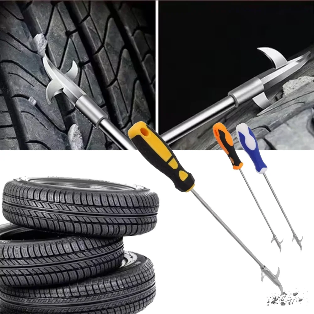 Tire Cleaning Hook Car Tire Removal Stone Hook Screwdriver Accessory Groove Gravel Cleaner Car Tire Repair Tool
Tire Cleaning Hook Car Tire Removal Stone Hook Screwdriver Accessory Groove Gravel Cleaner Car Tire Repair Tool