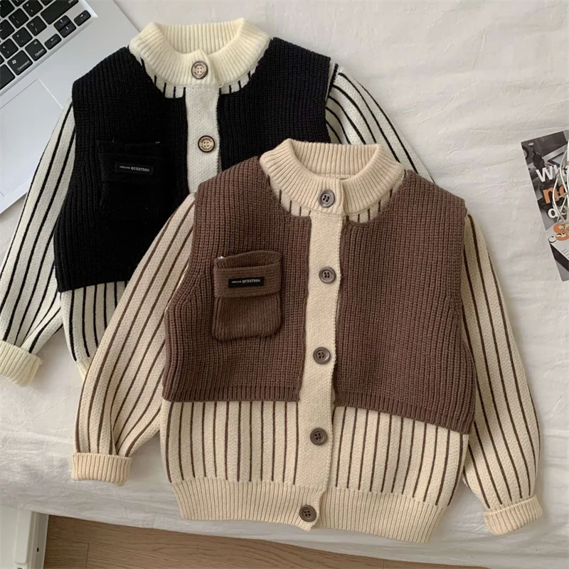 Boys Woolen Sweater Crochet Cotton Windbreak 2024 Soft Thicken Autumn Winter Christmas Gift Cardigan Warm Children's Clothing
Boys Woolen Sweater Crochet Cotton Windbreak 2024 Soft Thicken Autumn Winter Christmas Gift Cardigan Warm Children's Clothing