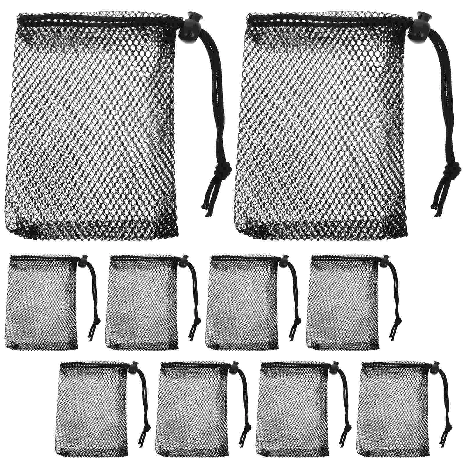10 Pcs Mesh Storage Bags Small Drawstring Cinch Bag for Toys Sports Polyester Net ganizational Solution Breathable Home
10 Pcs Mesh Storage Bags Small Drawstring Cinch Bag for Toys Sports Polyester Net ganizational Solution Breathable Home