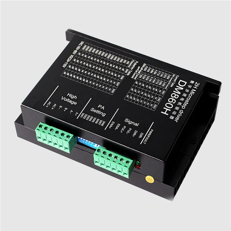 【Элегантный дизайн】3-кратный привод Microstep DM860H DSP цифровой тип 57/86 драйвер шагового двигателя с вентилятором для DMA 
【Элегантный дизайн】3-кратный привод Microstep DM860H DSP цифровой тип 57/86 драйвер шагового двигателя с вентилятором для DMA