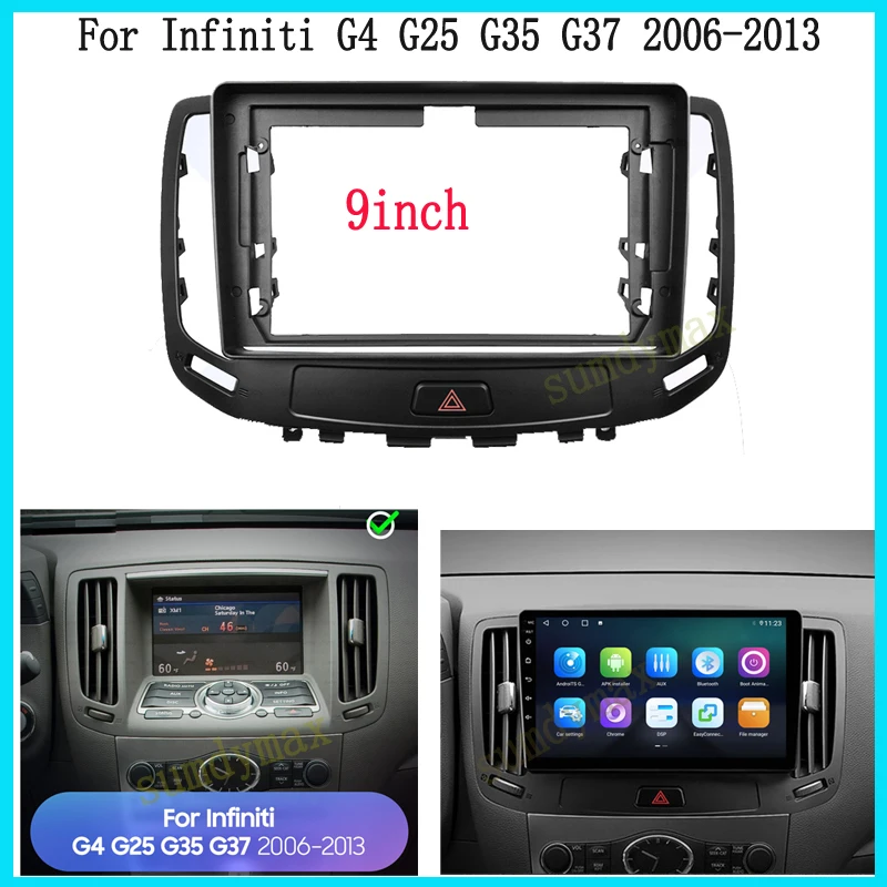 Автомобильная радиоустановка 9 дюймов для Infiniti G4 G25 G35 G37 Nissan Voor 2006-2013 Android радиоприборная панель комплект Лицевая панель рамка
Автомобильная радиоустановка 9 дюймов для Infiniti G4 G25 G35 G37 Nissan Voor 2006-2013 Android радиоприборная панель комплект Лицевая панель рамка