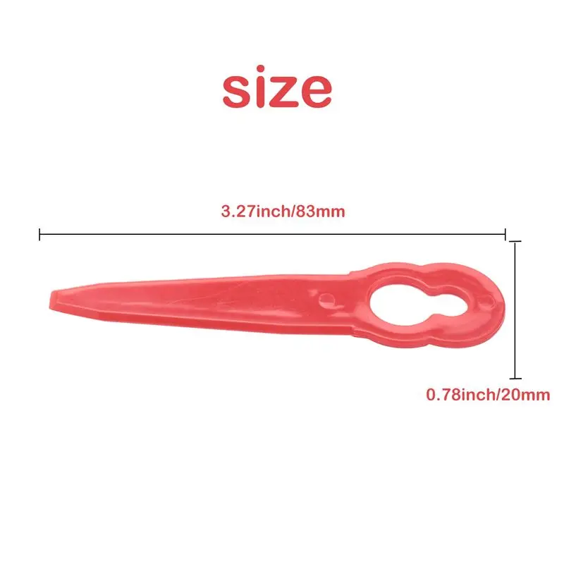 A64Z!! 100Pcs Replacement Plastic Blades Accessories for STIHL Polycut 2-2 FSA 45 Lawnmower Trimmer Grass Cutter
A64Z!! 100Pcs Replacement Plastic Blades Accessories for STIHL Polycut 2-2 FSA 45 Lawnmower Trimmer Grass Cutter