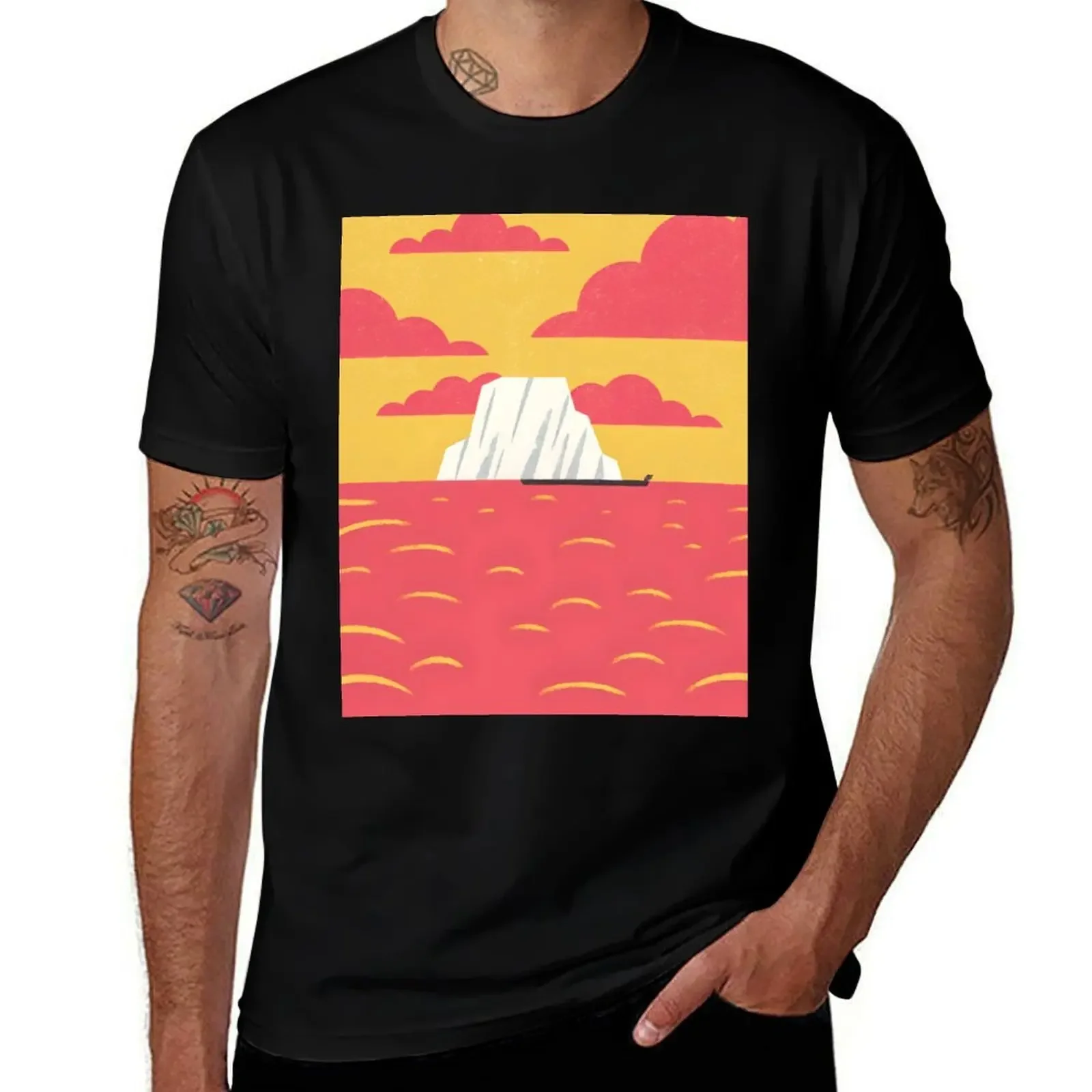 Surreal iceberg floating in red sea with boat T-Shirt Aesthetic clothing funny shirt cotton mens big and tall t shirts
Surreal iceberg floating in red sea with boat T-Shirt Aesthetic clothing funny shirt cotton mens big and tall t shirts