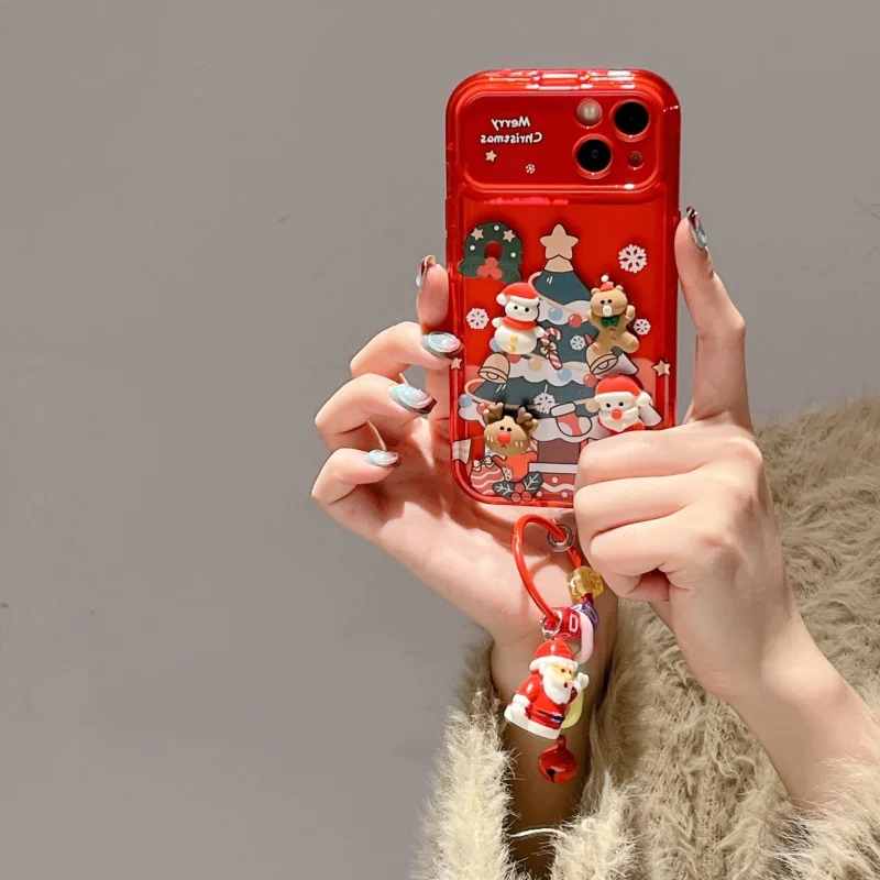 Creative Japanese and Korean cute simple cartoon bubble mirror Christmas edition suitable for Apple devices15promaxPhone caseiPh
Creative Japanese and Korean cute simple cartoon bubble mirror Christmas edition suitable for Apple devices15promaxPhone caseiPh