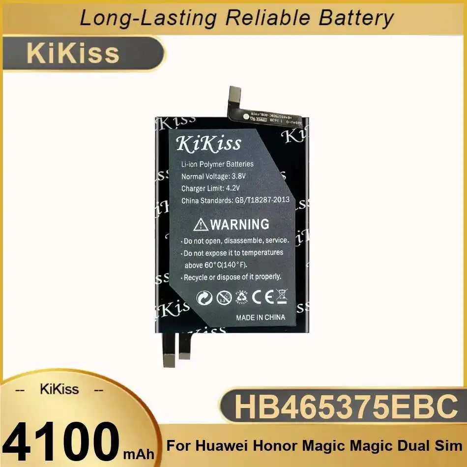Mobile Phone Battery Durable For Huawei Honor Magic, Magic Dual SIM, Nts-AL00 4100Mah HB465375EBC
Mobile Phone Battery Durable For Huawei Honor Magic, Magic Dual SIM, Nts-AL00 4100Mah HB465375EBC