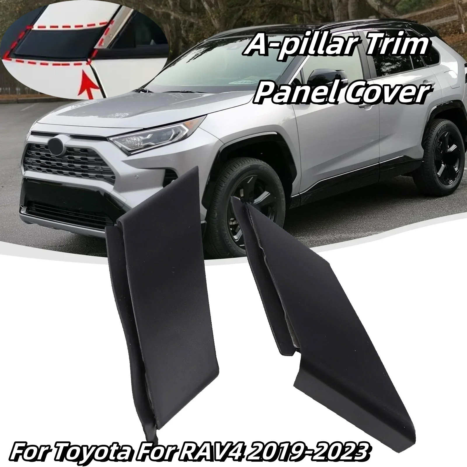 2pcs Car A-pillar Trim Panel Cover For Toyota For RAV4 2019-2023 Front Door Window Pillar A Cover Trim 60118-0R070 60117-0R070
2pcs Car A-pillar Trim Panel Cover For Toyota For RAV4 2019-2023 Front Door Window Pillar A Cover Trim 60118-0R070 60117-0R070