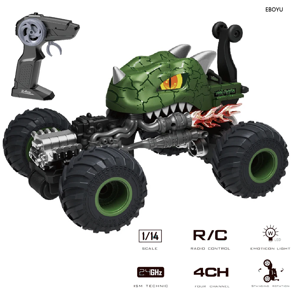 EBOYU FD22161 RC Rolling Stunt Car 2.4Ghz 4CH 360 Rolling Twister with Light Remote Control Dinosaur Toys Car Vehicles for Kids
EBOYU FD22161 RC Rolling Stunt Car 2.4Ghz 4CH 360 Rolling Twister with Light Remote Control Dinosaur Toys Car Vehicles for Kids