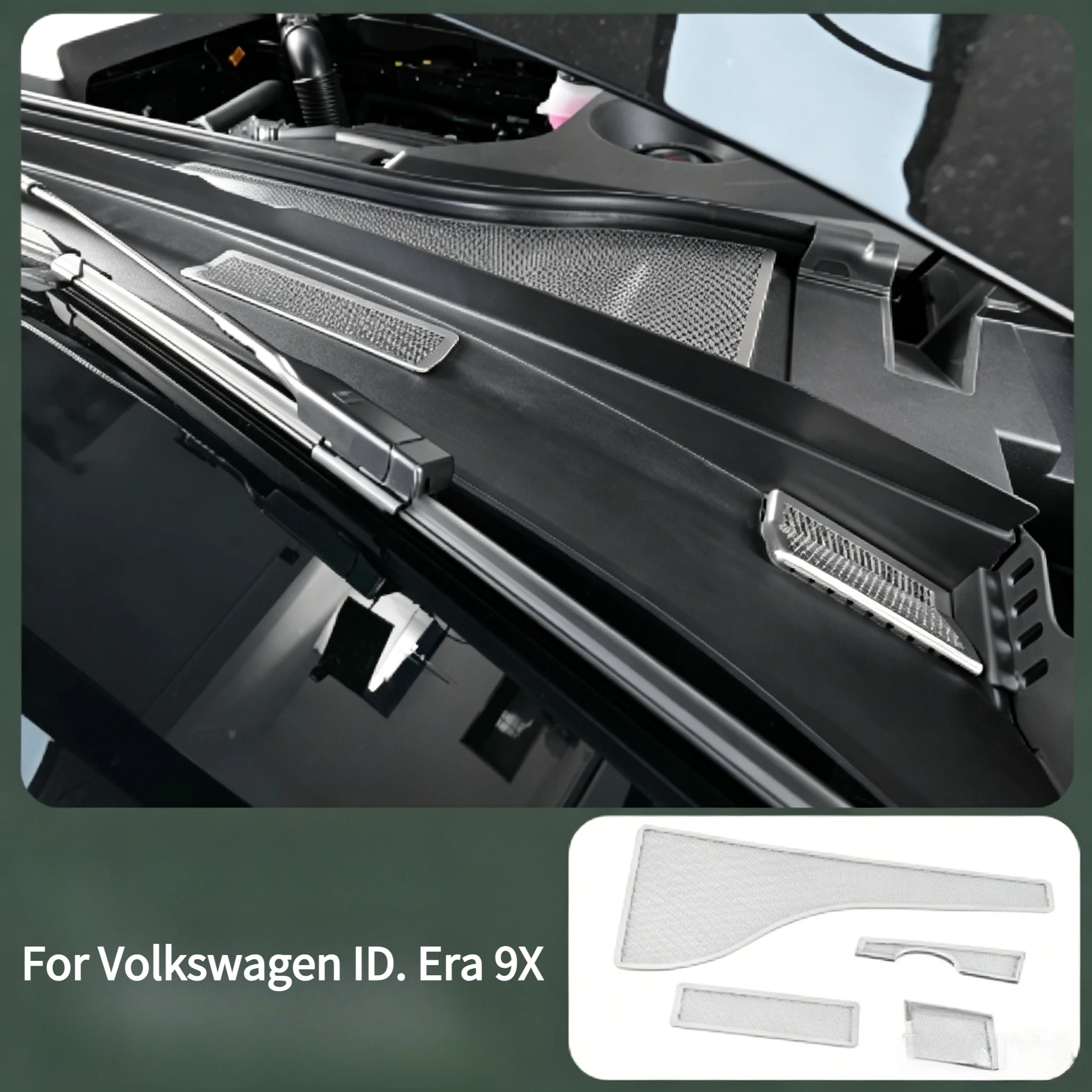 For Volkswagen ID. Era 9X Front engine compartment dust cover stainless steel engine hood air outlet anti blocking cover
For Volkswagen ID. Era 9X Front engine compartment dust cover stainless steel engine hood air outlet anti blocking cover
