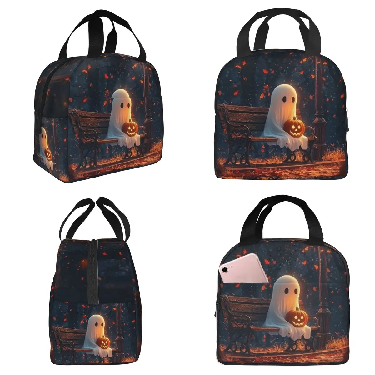 Ghost Sat On A Bench Under The Streetlight Insulated Lunch Bag Cooler Thermal Food Box Tote Portable Lunch Boxes Container
Ghost Sat On A Bench Under The Streetlight Insulated Lunch Bag Cooler Thermal Food Box Tote Portable Lunch Boxes Container