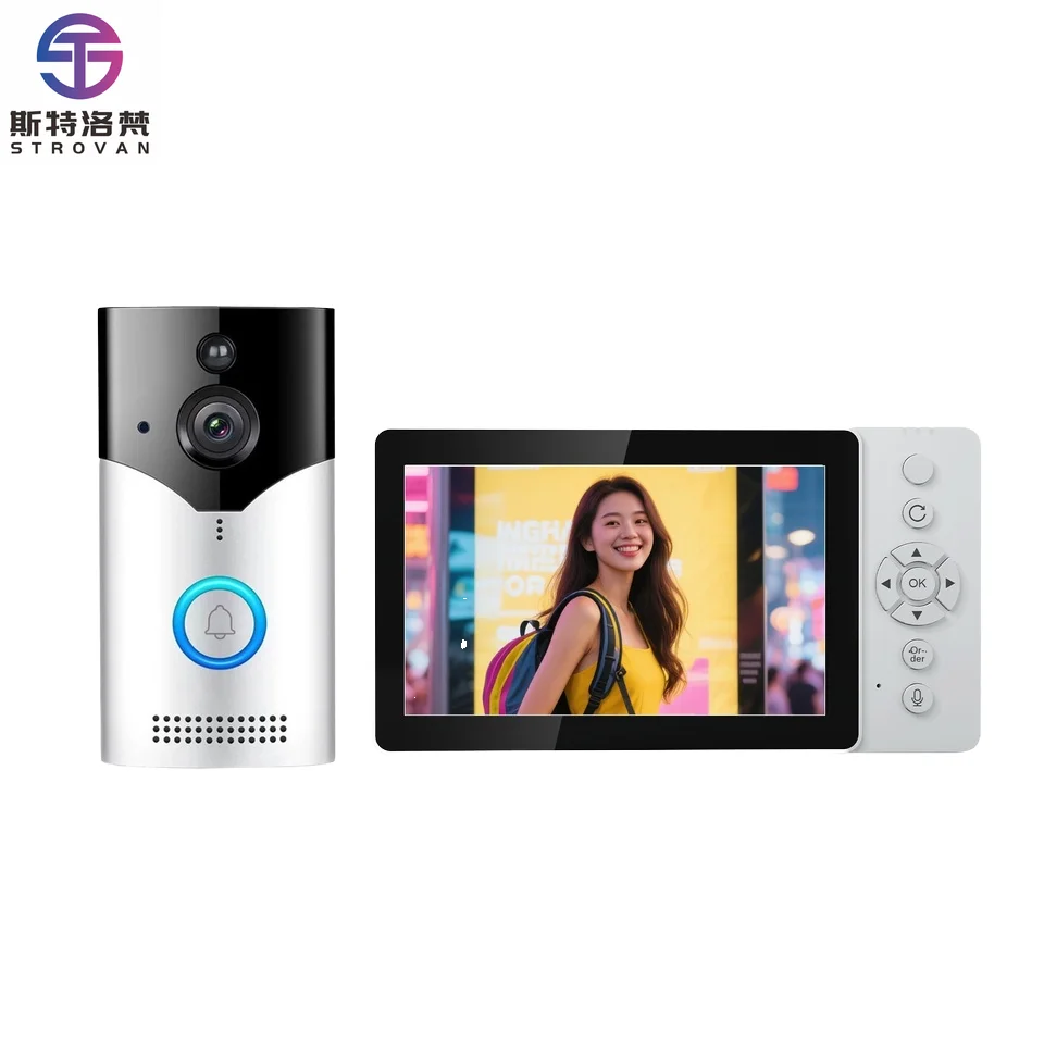 STLF Punch-free Electronic Cat's Eye Video Door Phone 4K Ultra-clear OLED Display Remote ing Home Wireless Tuya
STLF Punch-free Electronic Cat's Eye Video Door Phone 4K Ultra-clear OLED Display Remote ing Home Wireless Tuya