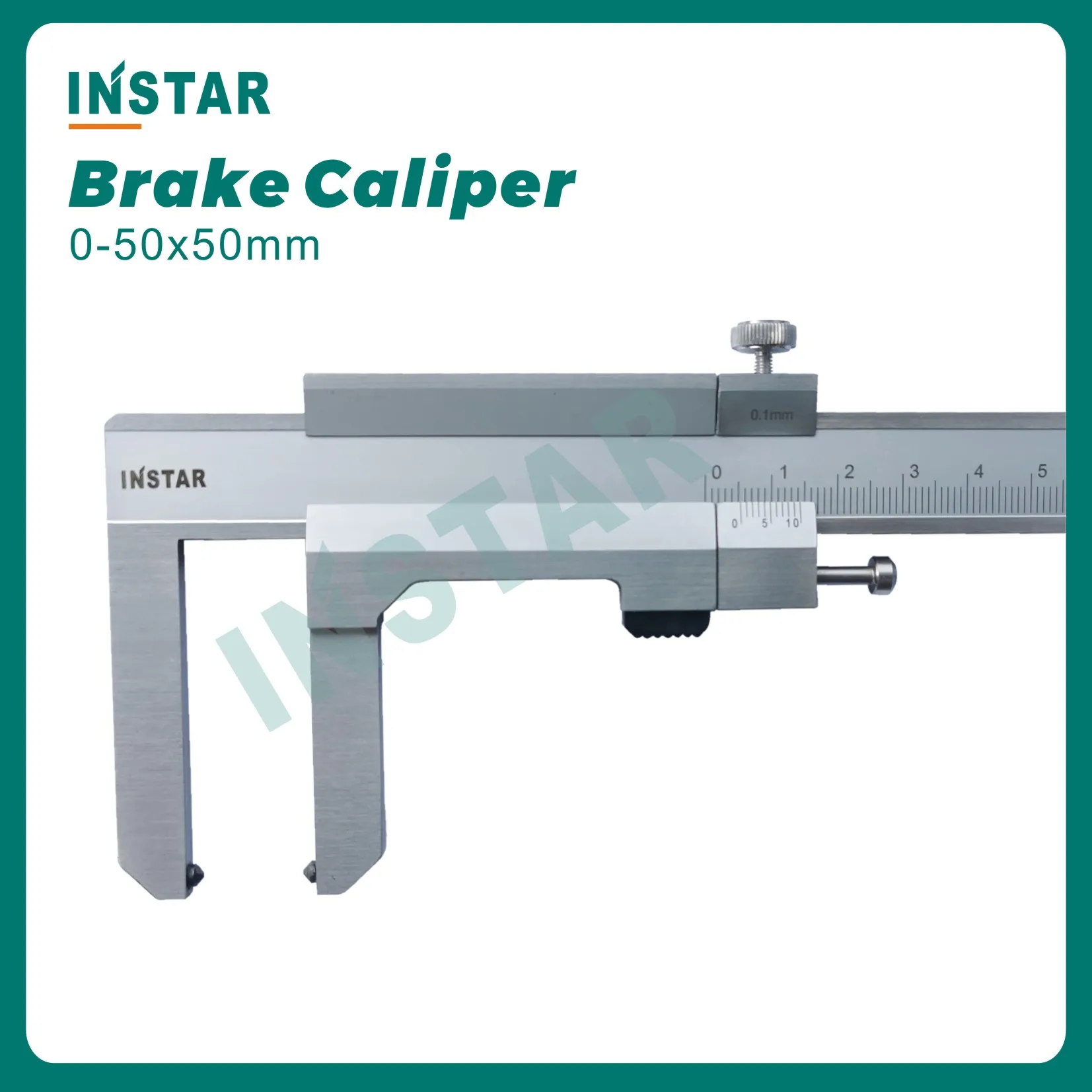 INSTAR Vernier Brake Caliper 0-50mm Jaw 50mm DIN Grade Industrial Quality Car Brake Gauge
INSTAR Vernier Brake Caliper 0-50mm Jaw 50mm DIN Grade Industrial Quality Car Brake Gauge