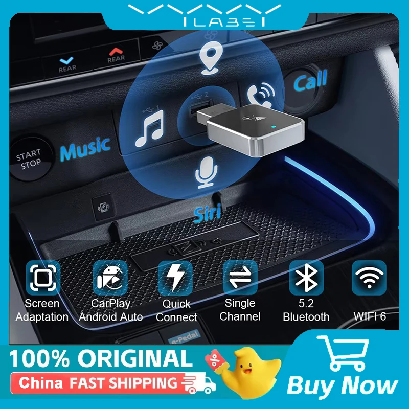 VYVYLABS 2 in1 Wireless CarPlay Box 5.0 Bluetooth WiFi Connect Wireless Android Auto Box For Car For Radio Benz Audi Toyota Ford
VYVYLABS 2 in1 Wireless CarPlay Box 5.0 Bluetooth WiFi Connect Wireless Android Auto Box For Car For Radio Benz Audi Toyota Ford