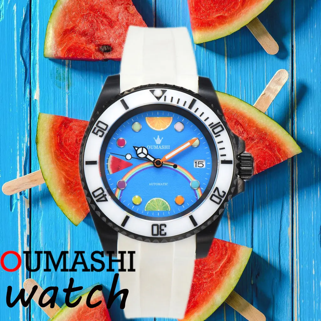 40mm oumashi Men's Watch Summer New Retrofit Men's Luxury Automatic Machinery NH watch 35A Stainless Steel Waterproof Watch
40mm oumashi Men's Watch Summer New Retrofit Men's Luxury Automatic Machinery NH watch 35A Stainless Steel Waterproof Watch