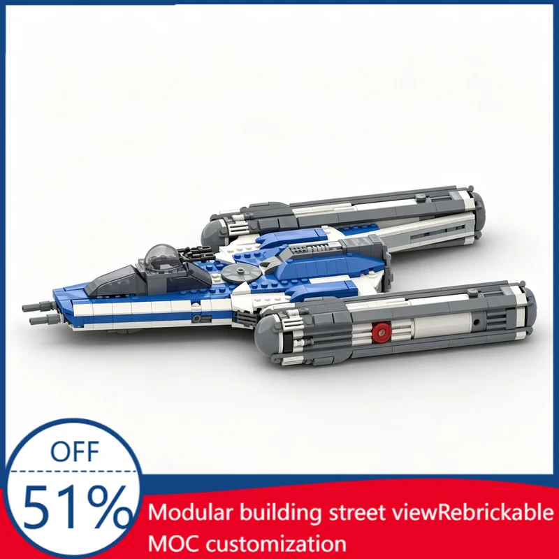 998PCS Captain Rexs Y Wing Blue Republic Clone Wars Space Ship MOC Model Building Blocks Assembly Educational Toy Christmas Gift
998PCS Captain Rexs Y Wing Blue Republic Clone Wars Space Ship MOC Model Building Blocks Assembly Educational Toy Christmas Gift
