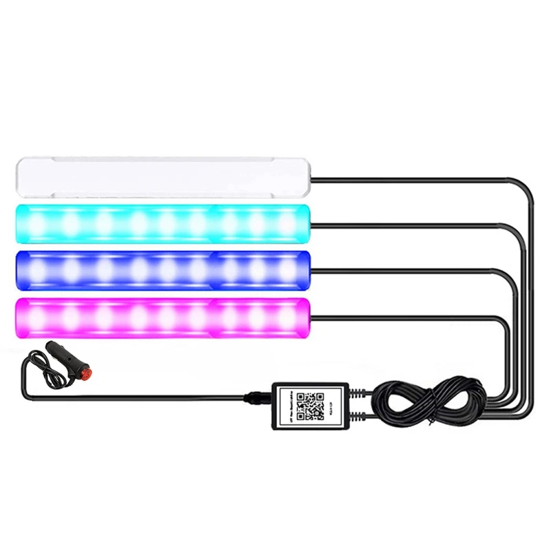 Car LED Lights Interior Smart With App Control, RGB Car Lights With Music And DIY Mode, 2 Lines Design With Car Charger Parts
Car LED Lights Interior Smart With App Control, RGB Car Lights With Music And DIY Mode, 2 Lines Design With Car Charger Parts