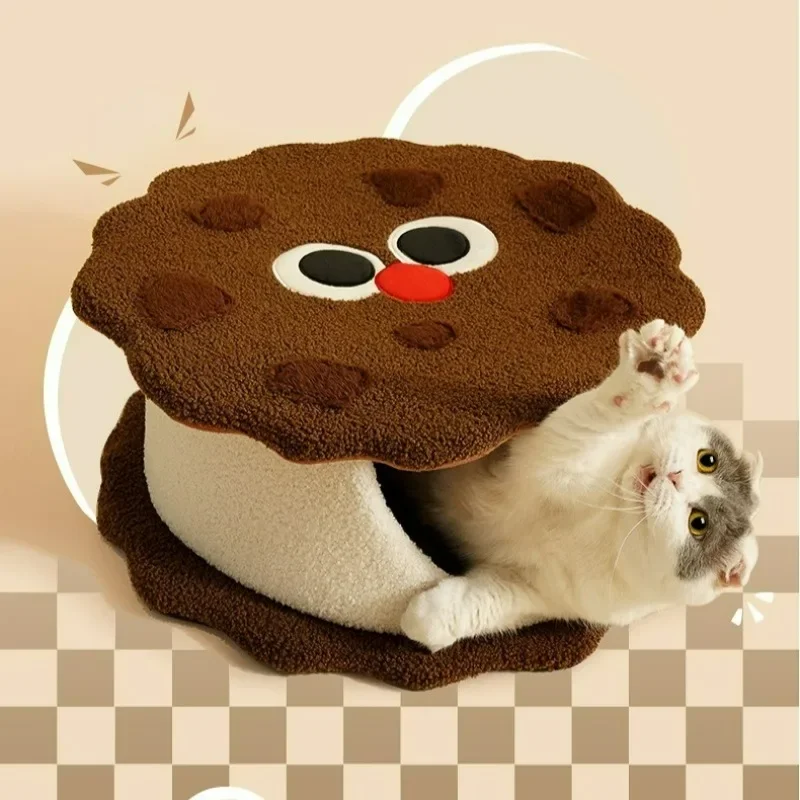 Cat Cave Cookie Designed Bed Washable Warm Hideaway for Small Pet Puppy Kitten Home Sleeping Apartment Play Free shipping
Cat Cave Cookie Designed Bed Washable Warm Hideaway for Small Pet Puppy Kitten Home Sleeping Apartment Play Free shipping