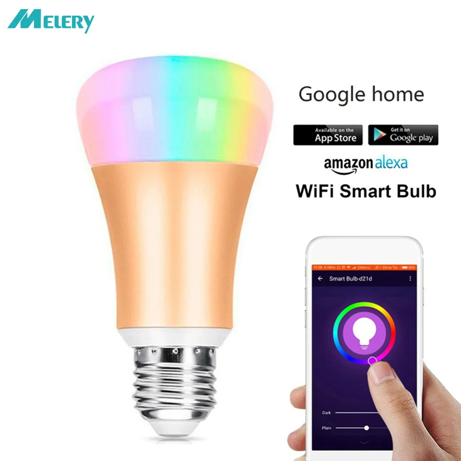 Умная светодиодная лампа Wi-Fi E27 7 Вт, эквивалент 60 Вт RGB, теплый, холодный, белый, с регулируемой яркостью, подвесной светильник, голосовое управление от Alexa Google Home
Умная светодиодная лампа Wi-Fi E27 7 Вт, эквивалент 60 Вт RGB, теплый, холодный, белый, с регулируемой яркостью, подвесной светильник, голосовое управление от Alexa Google Home