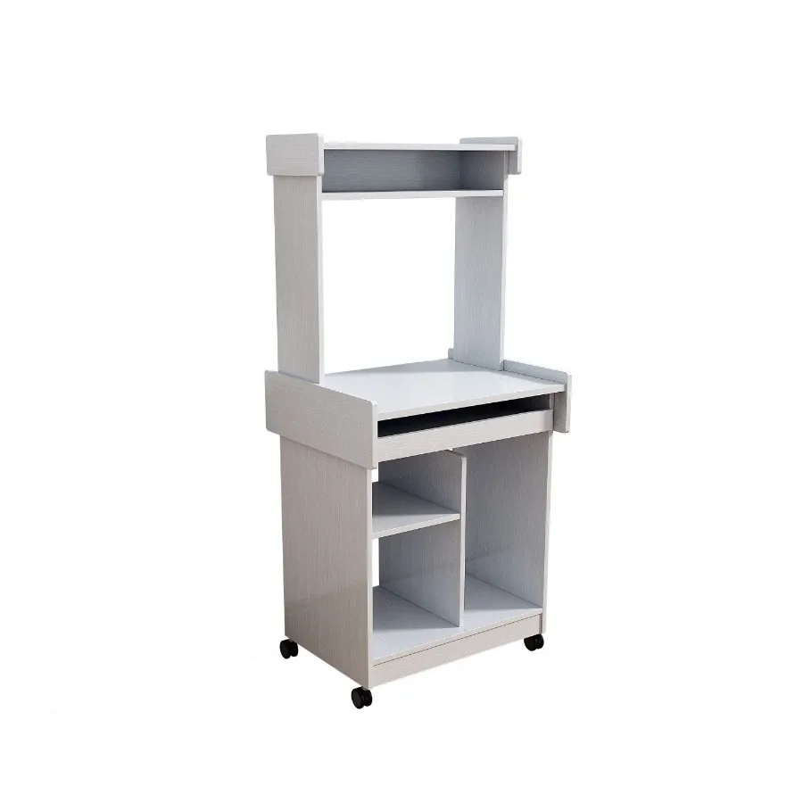 Microwave Cart Coffee Station Computer Cart on locking castors hutch gliding shelf White color
Microwave Cart Coffee Station Computer Cart on locking castors hutch gliding shelf White color