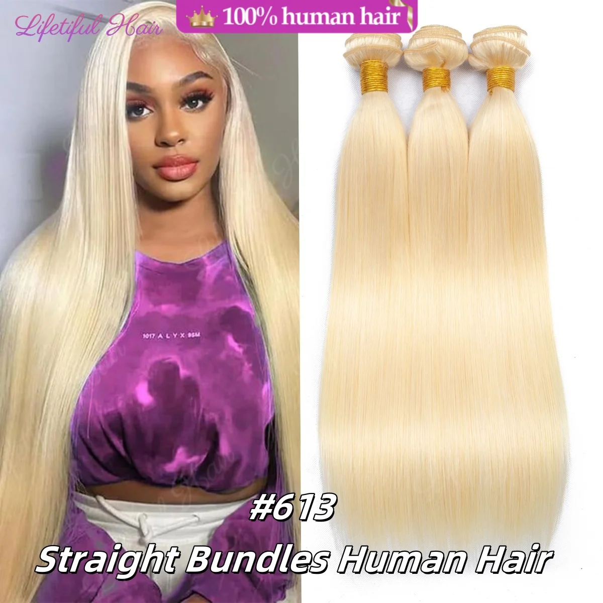 28 30 Inch Brazilian Straight Hair 12A 613 Blonde Hair Extensions 1/3/4 Bundles Human Hair bundles 100% Human Hair
28 30 Inch Brazilian Straight Hair 12A 613 Blonde Hair Extensions 1/3/4 Bundles Human Hair bundles 100% Human Hair